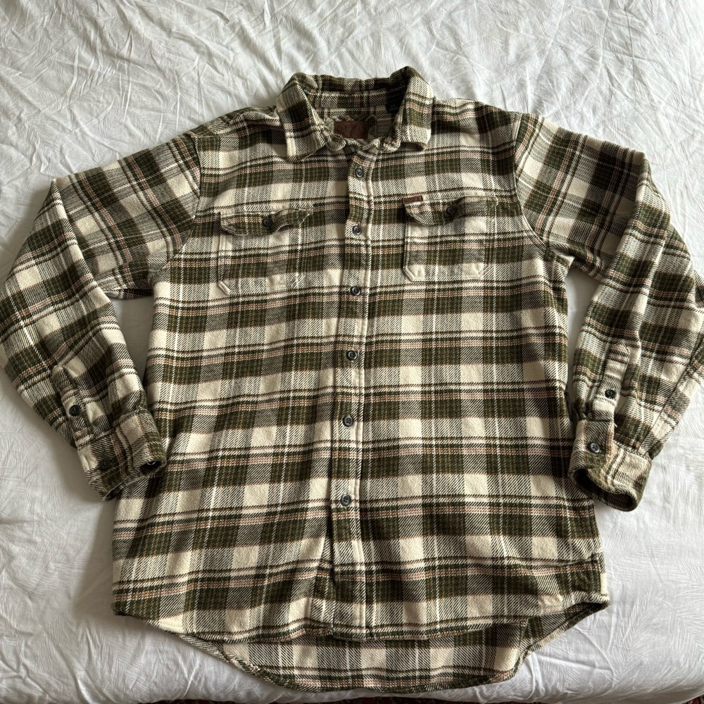 Orvis Big Bear Heavyweight Double Brushed Flannel Button Shirt